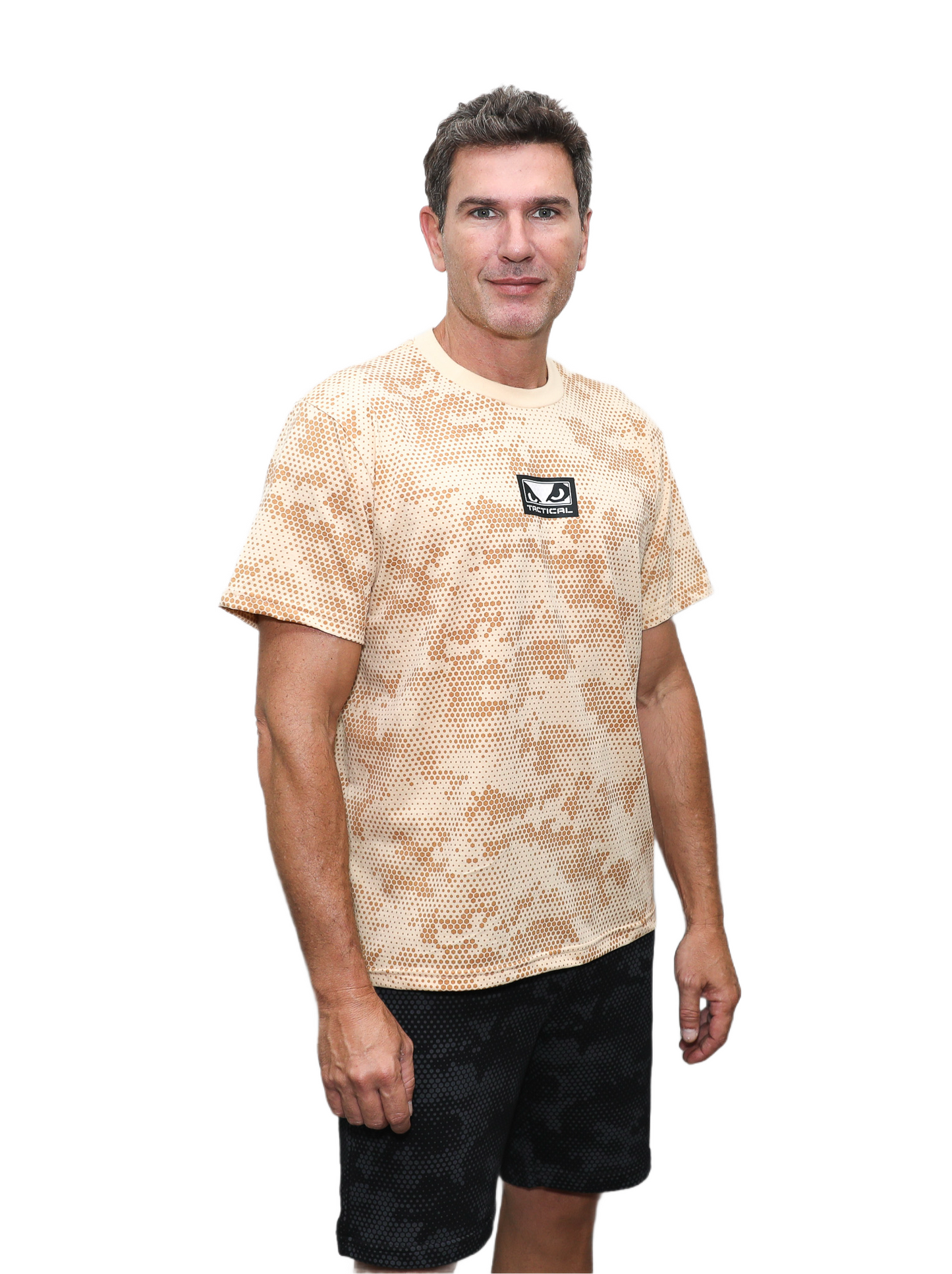 Camiseta Bad Boy Camo Cor Areia
