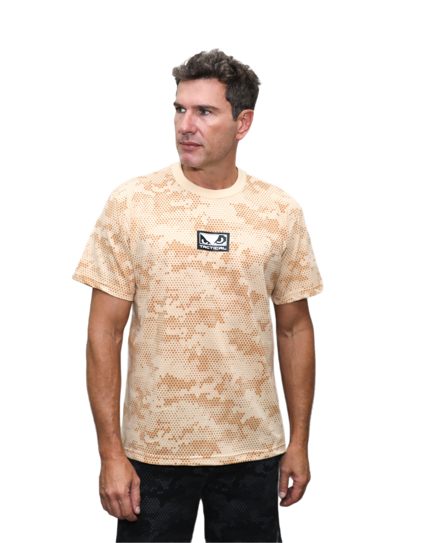 Camiseta Bad Boy Camo Cor Areia