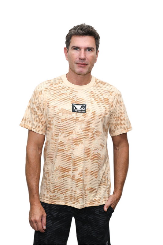 Camiseta Bad Boy Camo Cor Areia