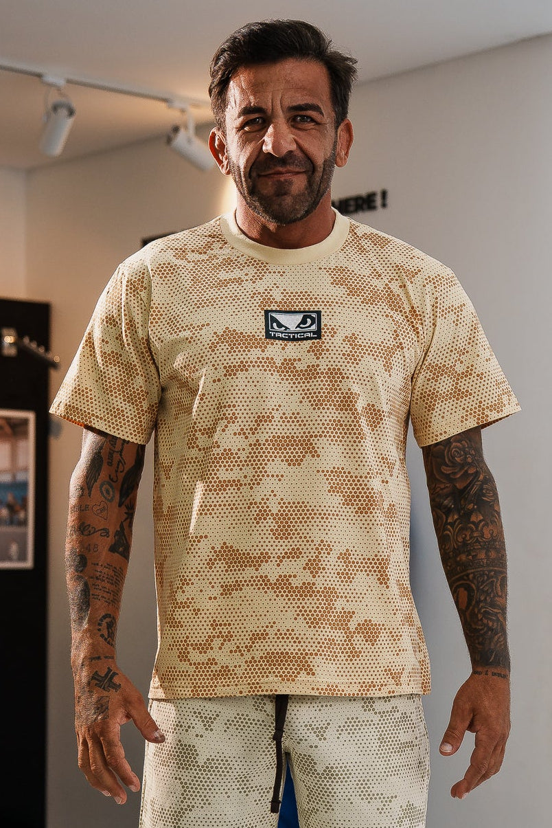 Camiseta Bad Boy Camo Cor Areia