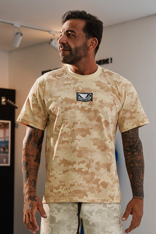 Camiseta Bad Boy Camo Cor Areia