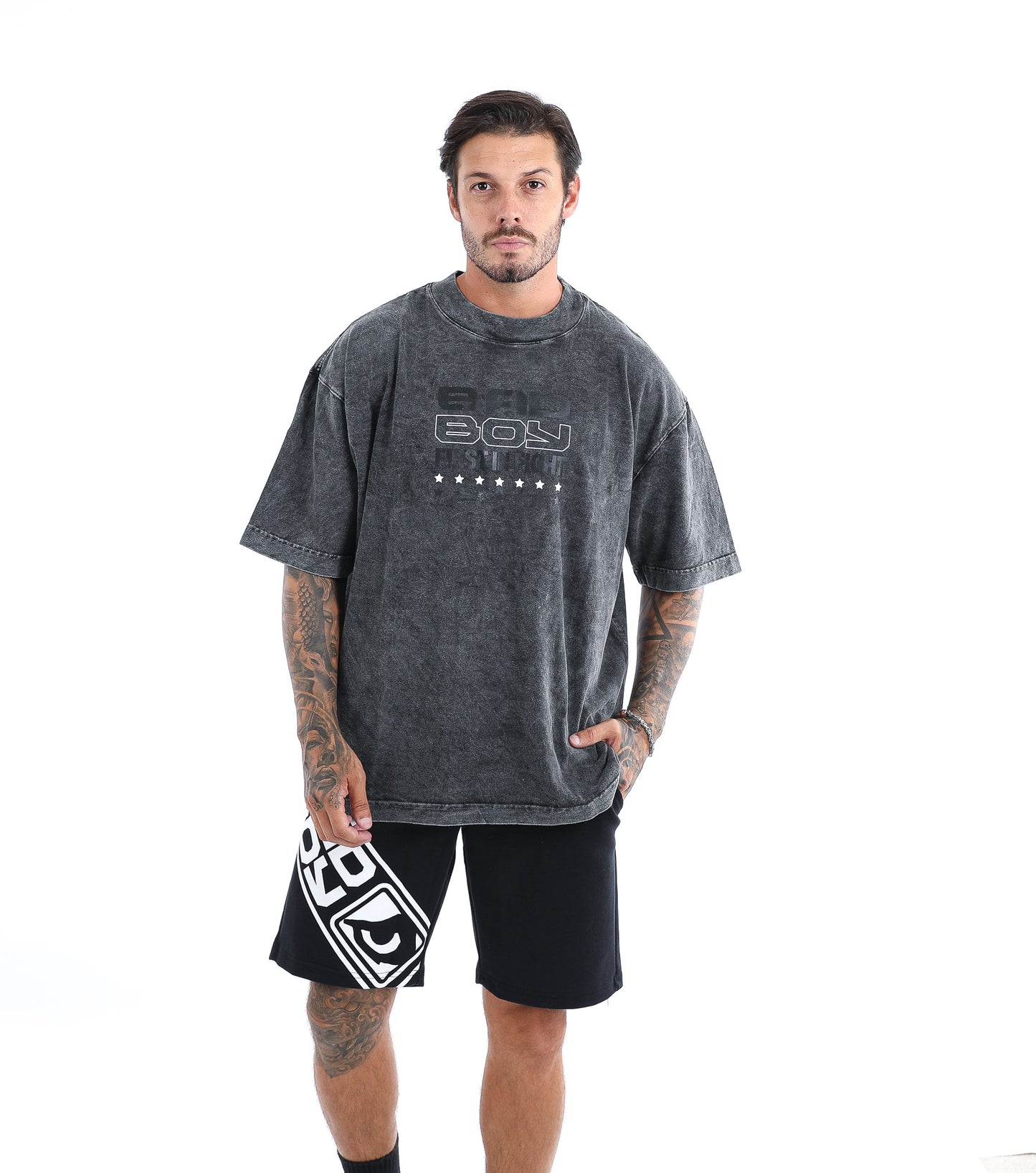 Camiseta Oversized Bad Boy Marble II
