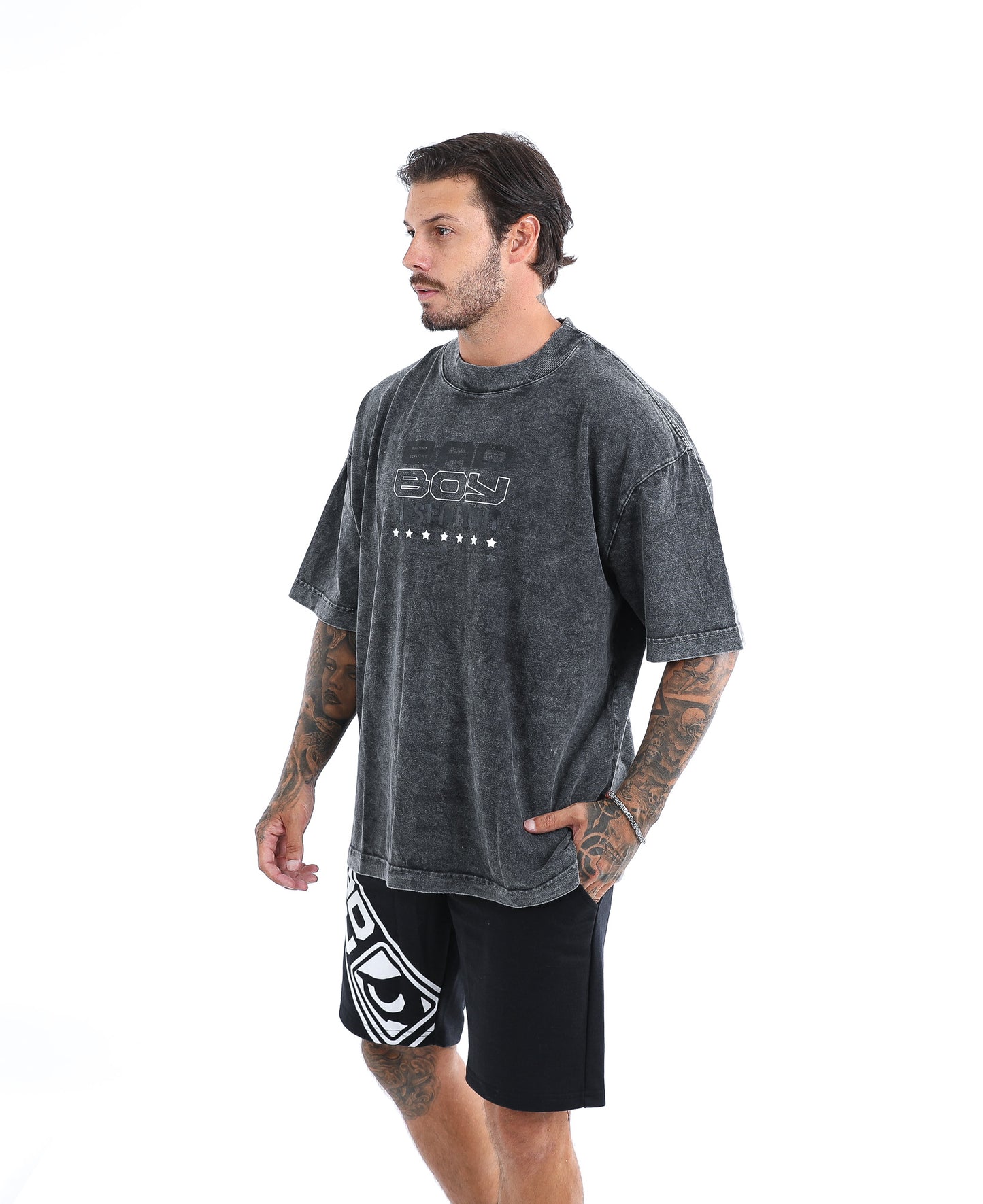 Camiseta Oversized Bad Boy Marble II