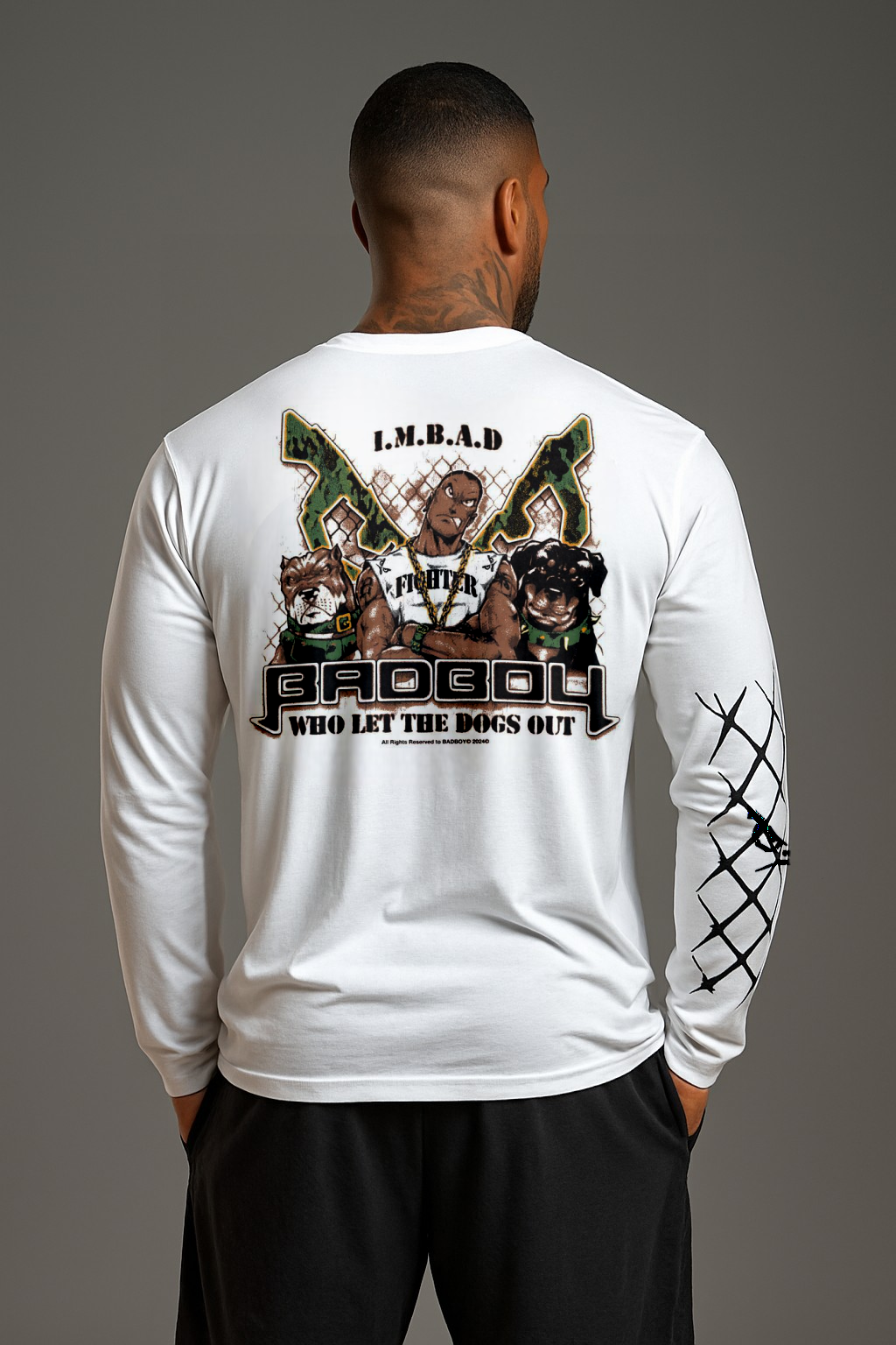 Camiseta Oversized Manga Longa Bad Boy - OFFICAL ARMY