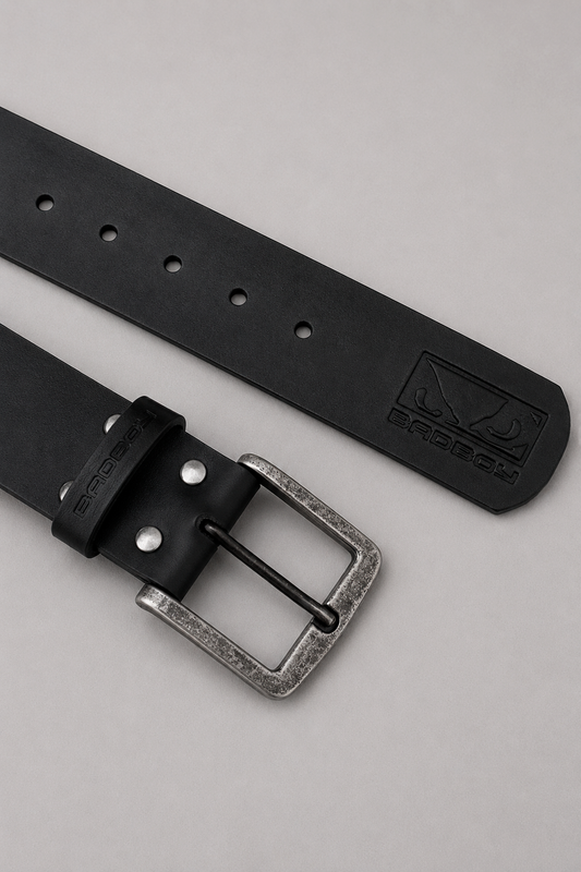 Cinto de Couro Bad Boy Essential Preto