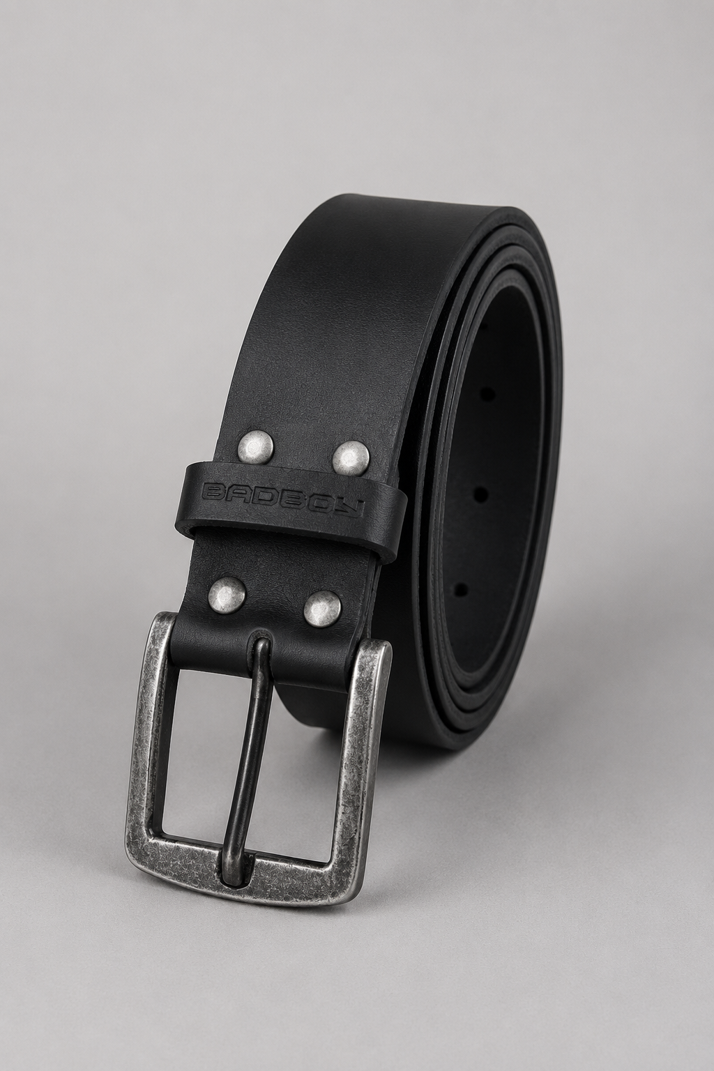 Cinto de Couro Bad Boy Essential Preto