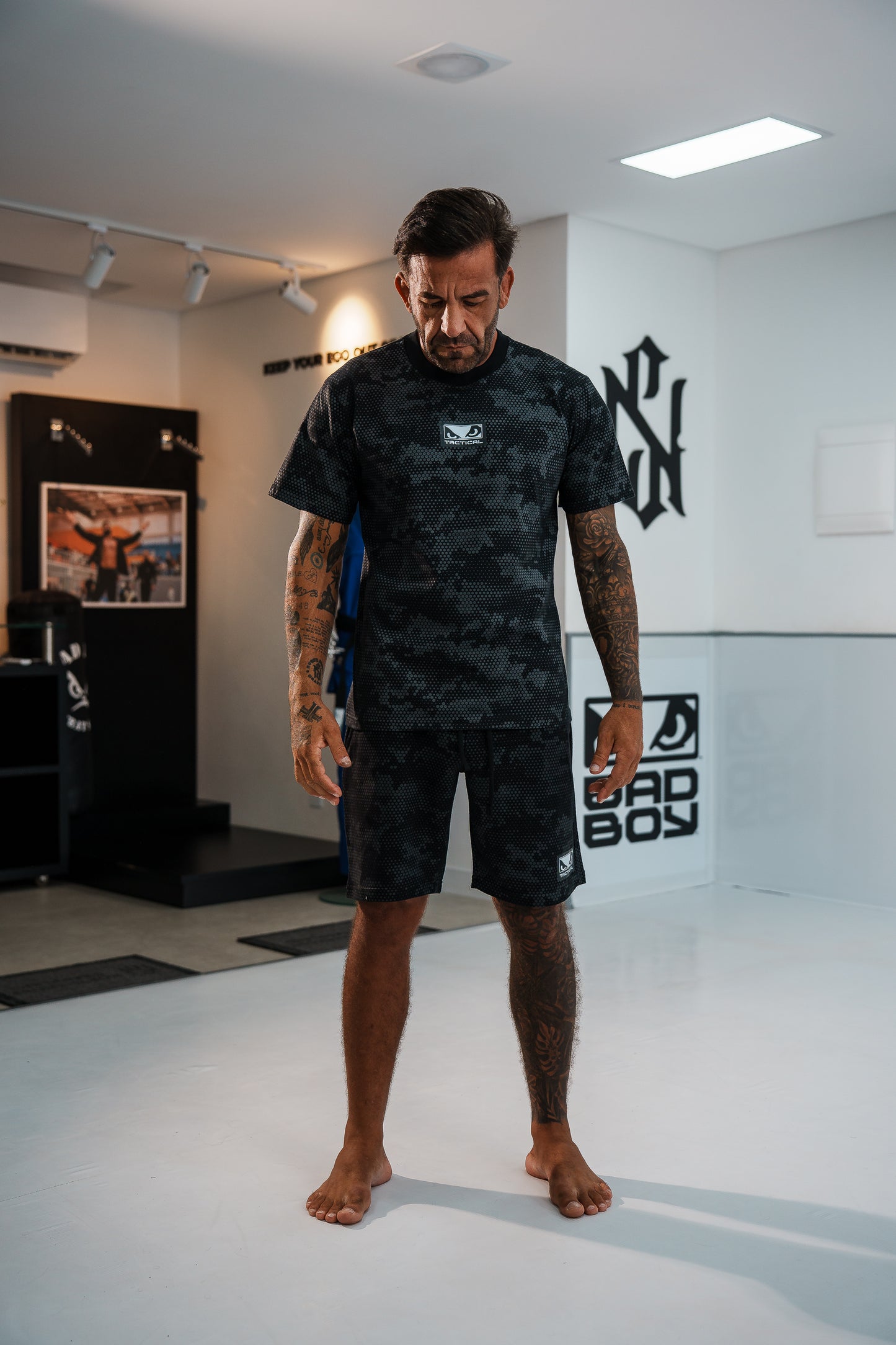 Conjunto Bad Boy Tactical Camo Cor Preto
