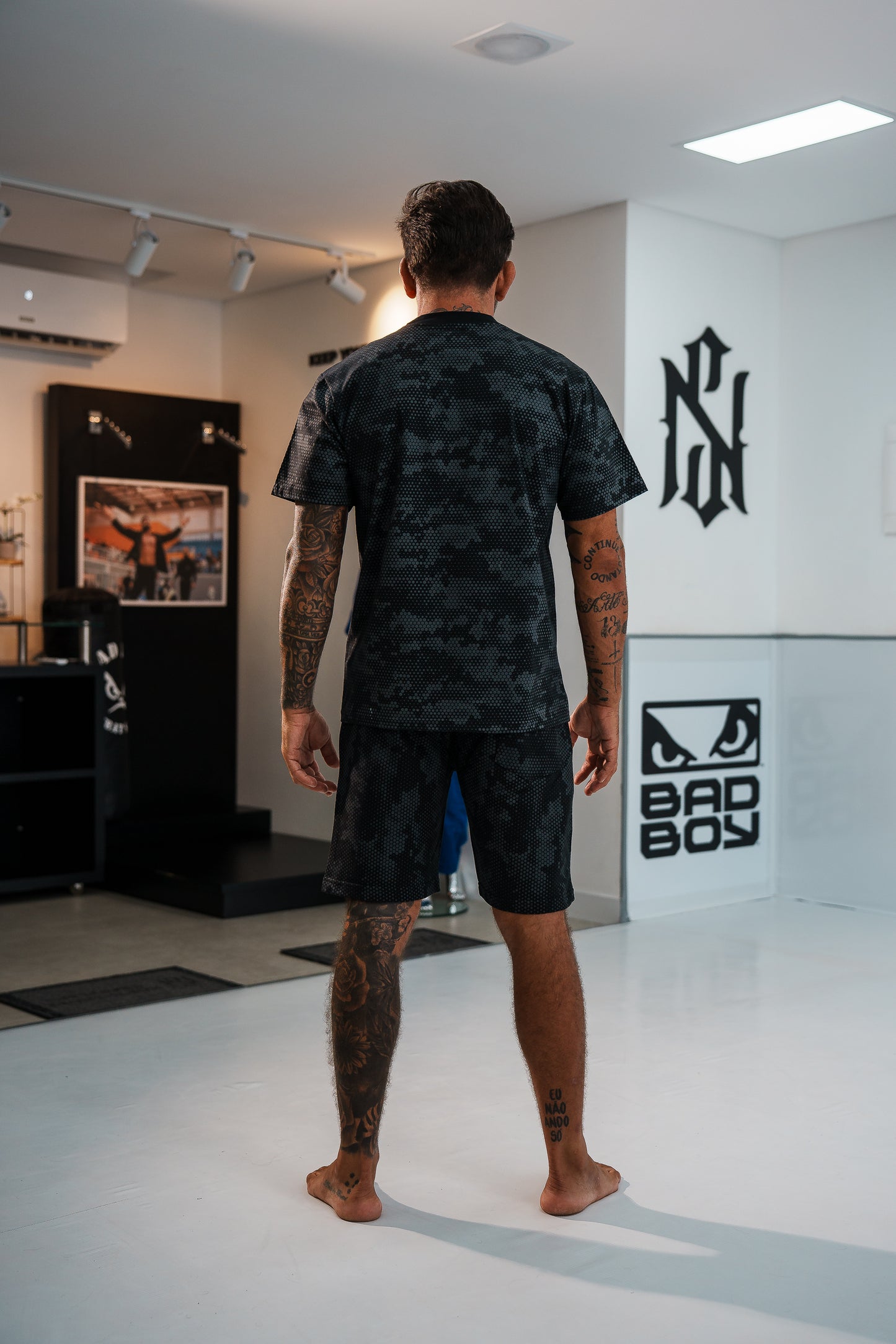 Conjunto Bad Boy Tactical Camo Cor Preto