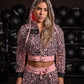Conjunto de Moletom Pink Leopard Sexy Machine