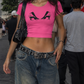 Baby Tee Sexy Machine Nostalgic Pink