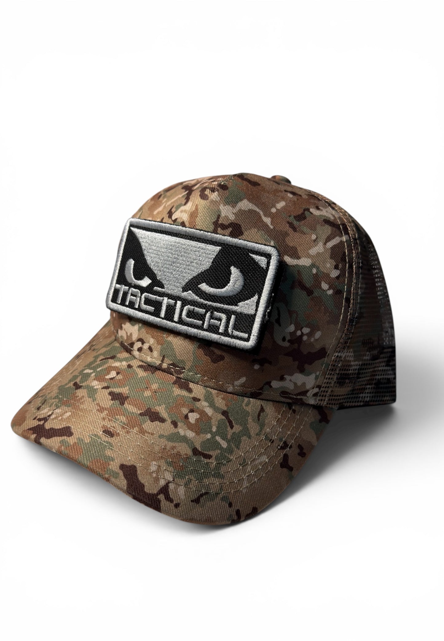 Boné Trucker Bad Boy Tactical Camo com Patch