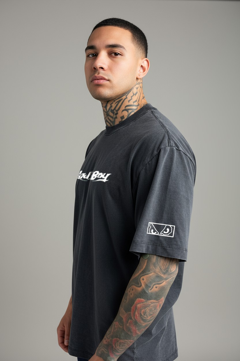 Camiseta Oversized Estonado - Half Face