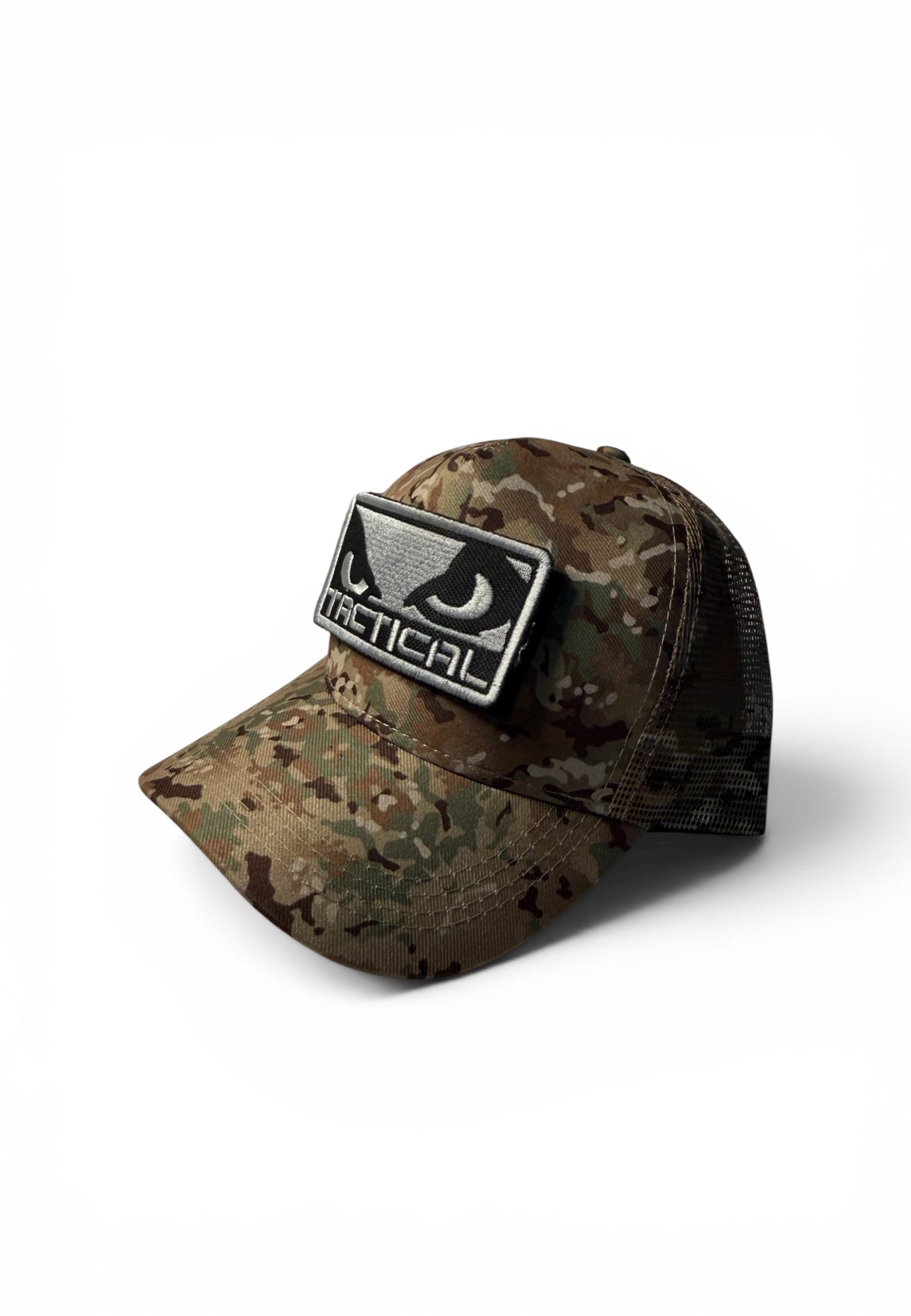 Boné Trucker Bad Boy Tactical Camo com Patch
