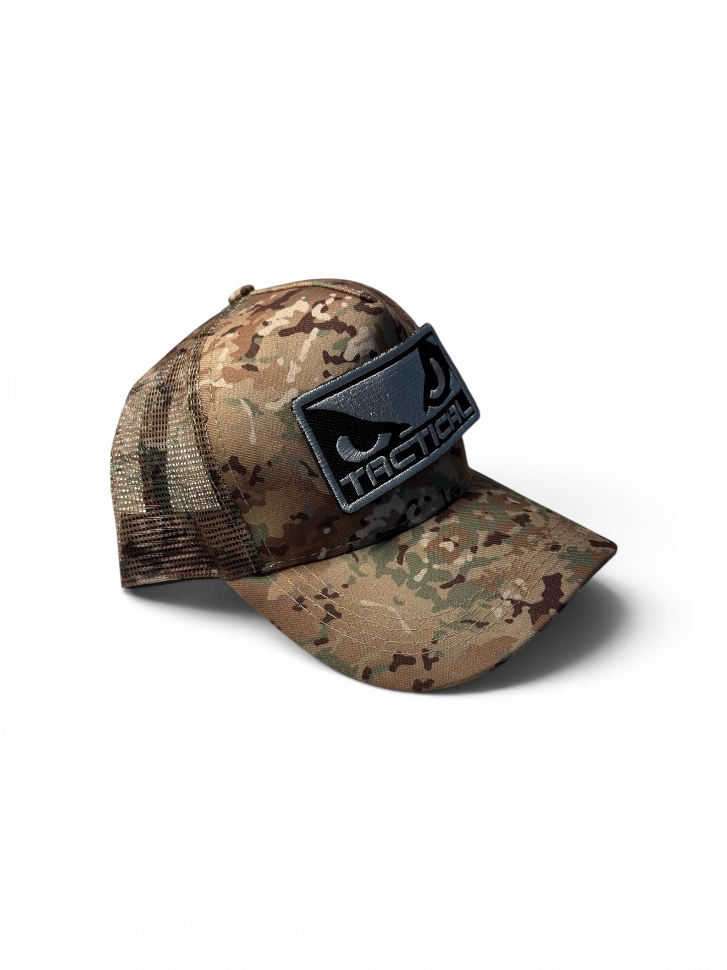 Boné Trucker Bad Boy Tactical Camo com Patch