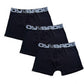 Kit com 3 Cuecas Boxer Bad Boy Under Gear Black Series