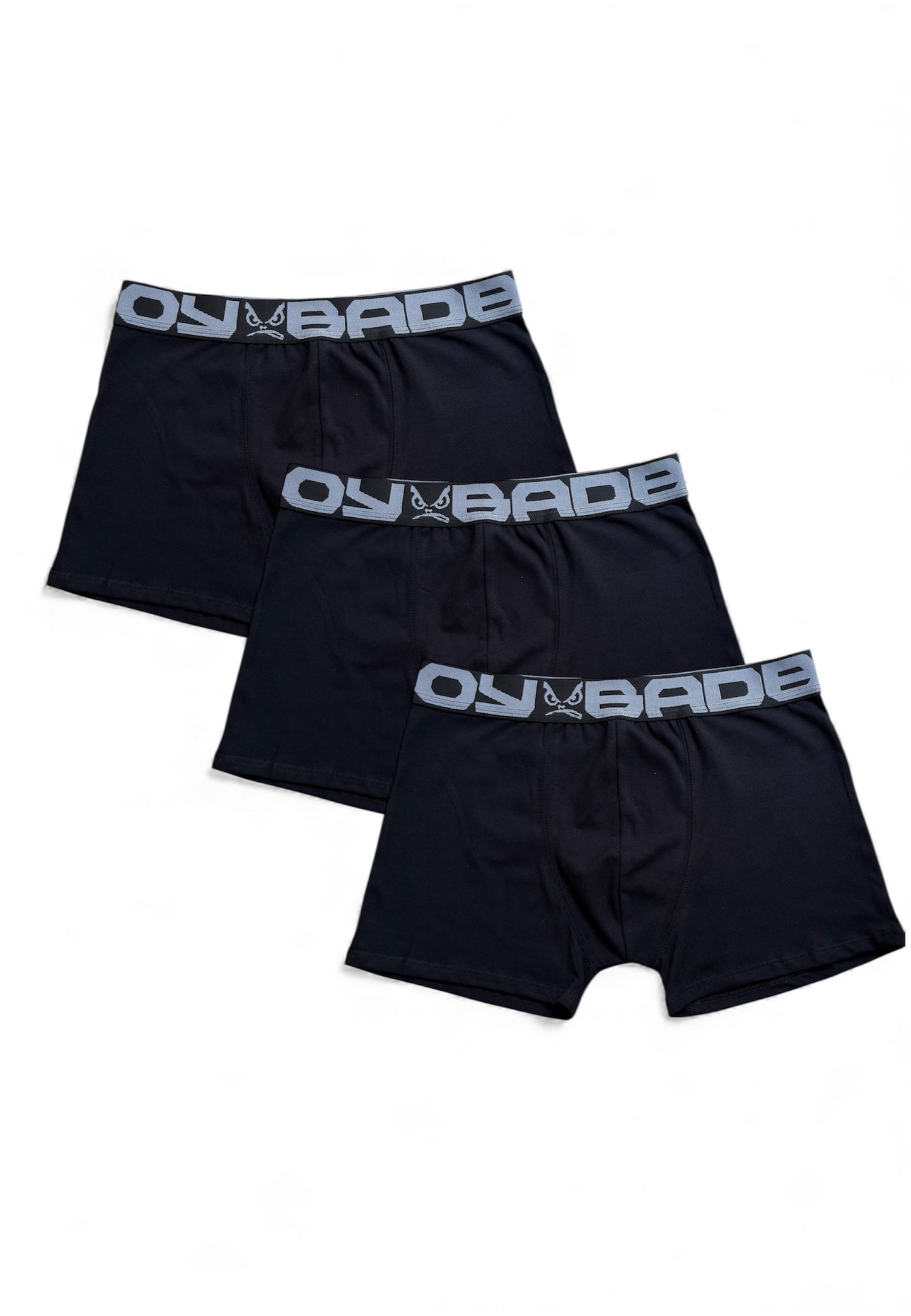Kit com 3 Cuecas Boxer Bad Boy Under Gear Black Series