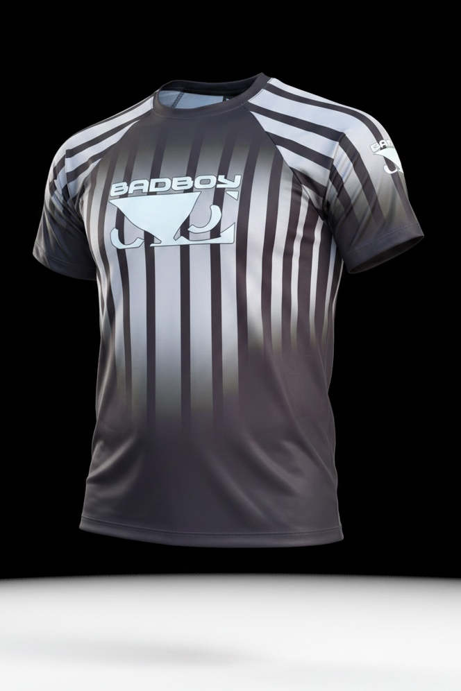 Camiseta Sport UV Bad Boy Silver Stripes