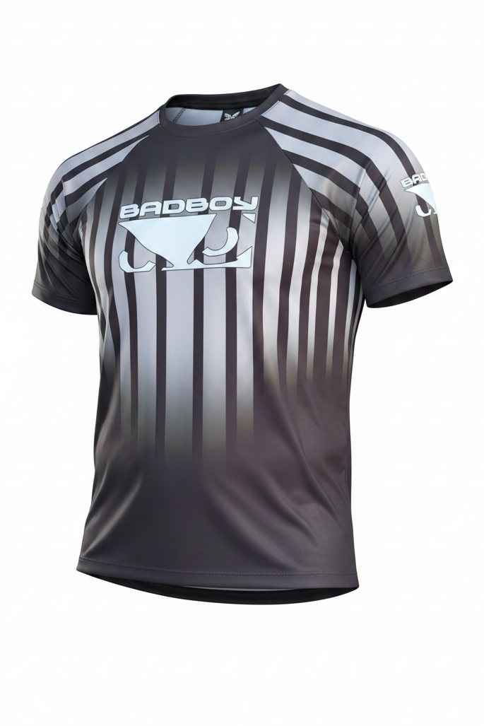 Camiseta Sport UV Bad Boy Silver Stripes