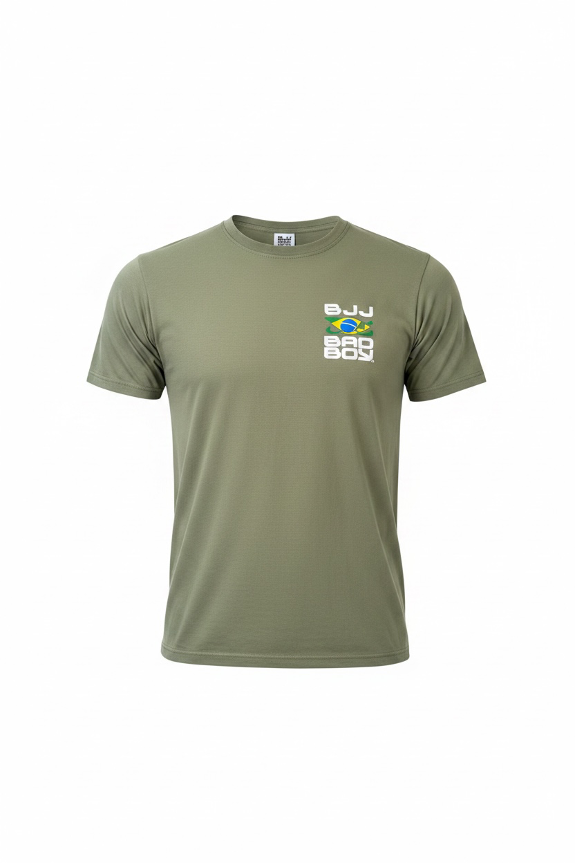 Camiseta Sport Dry Fit Bad Boy BJJ Olive