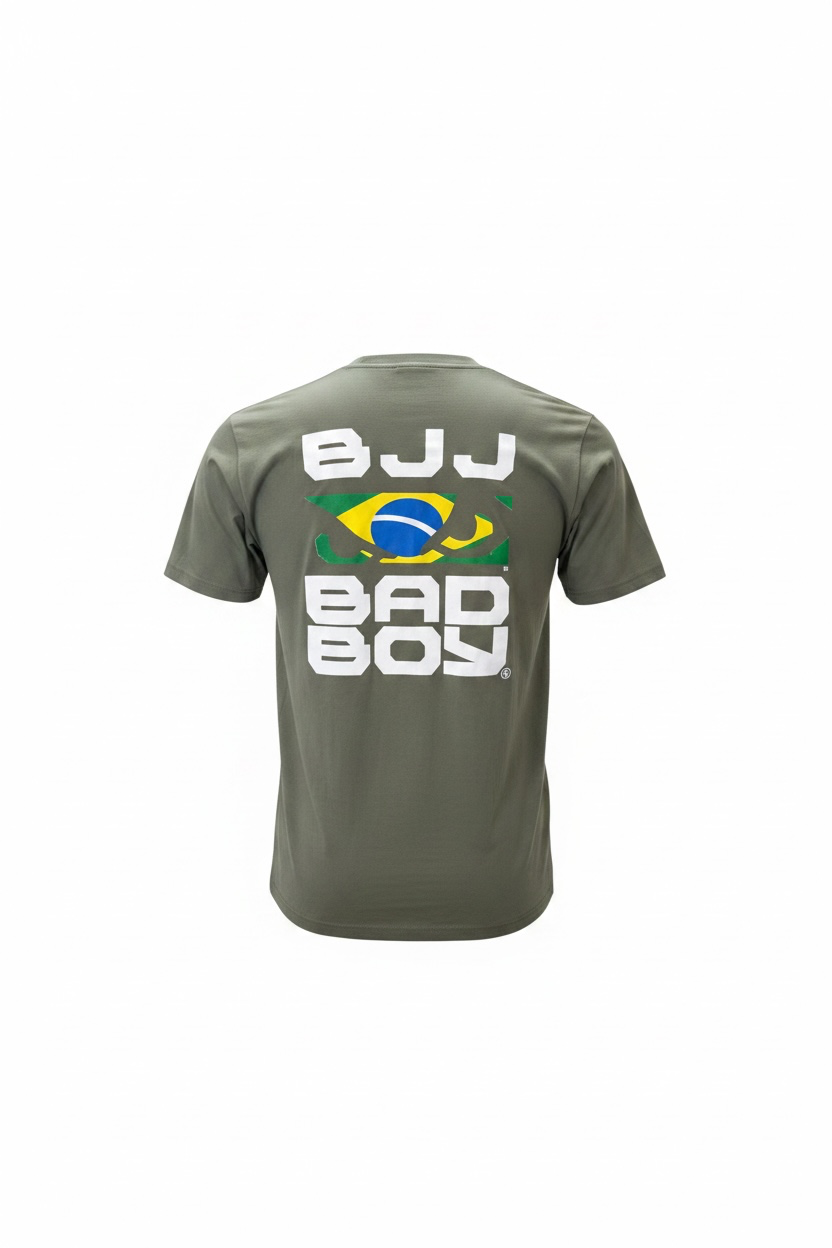 Camiseta Sport Dry Fit Bad Boy BJJ Olive
