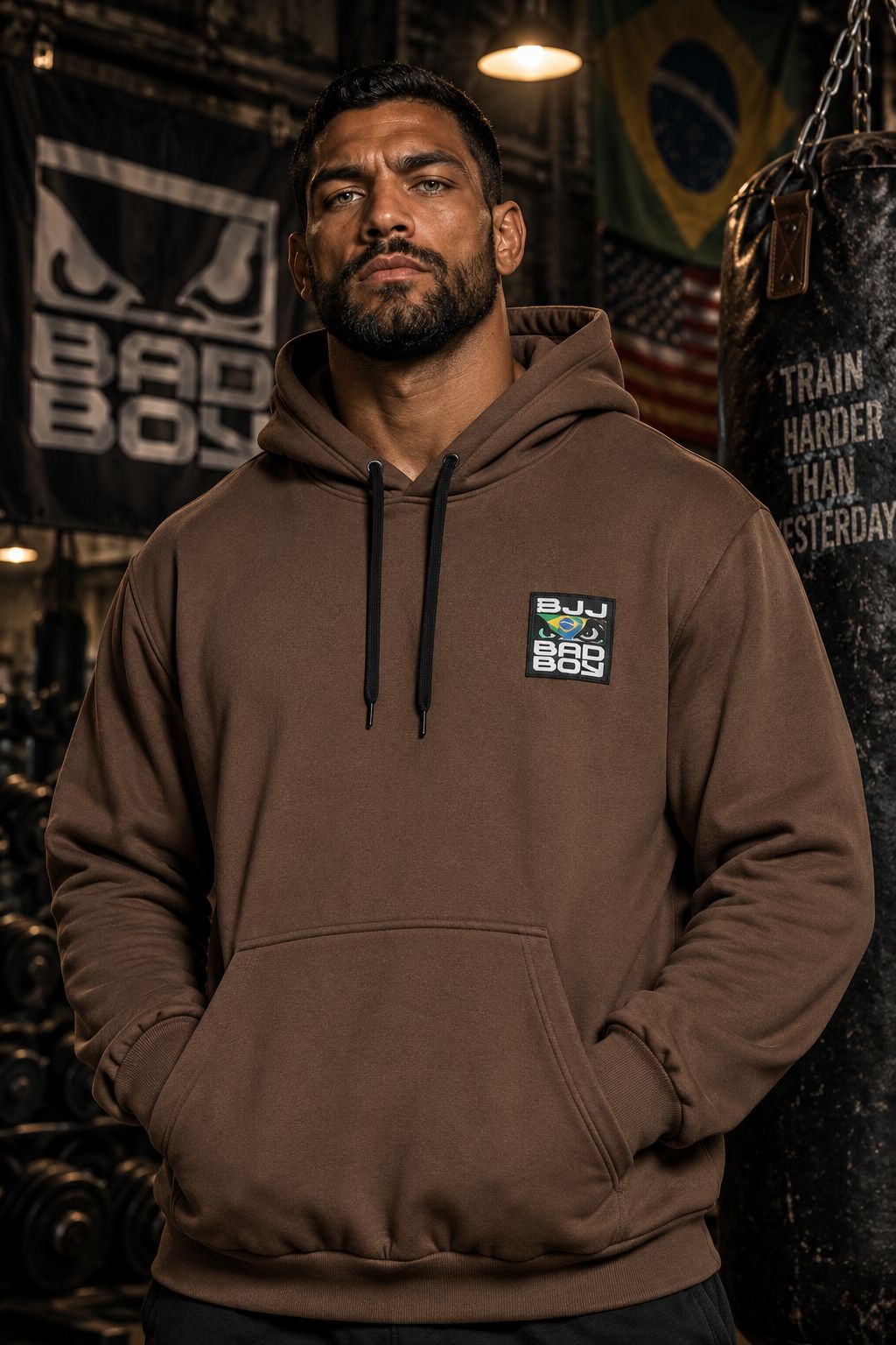 Moletom Bad Boy BJJ Marrom
