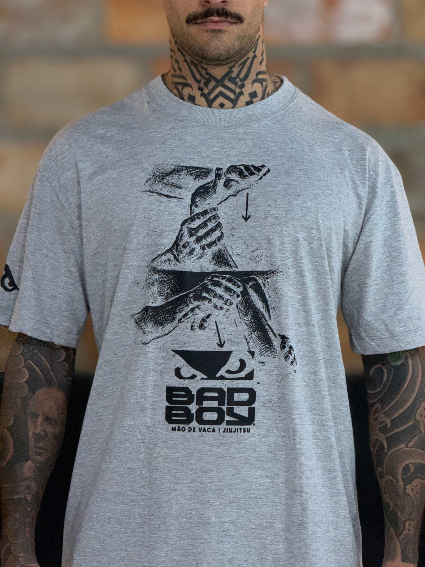 Camiseta Bad Boy Jiu Jitsu Mão de Vaca