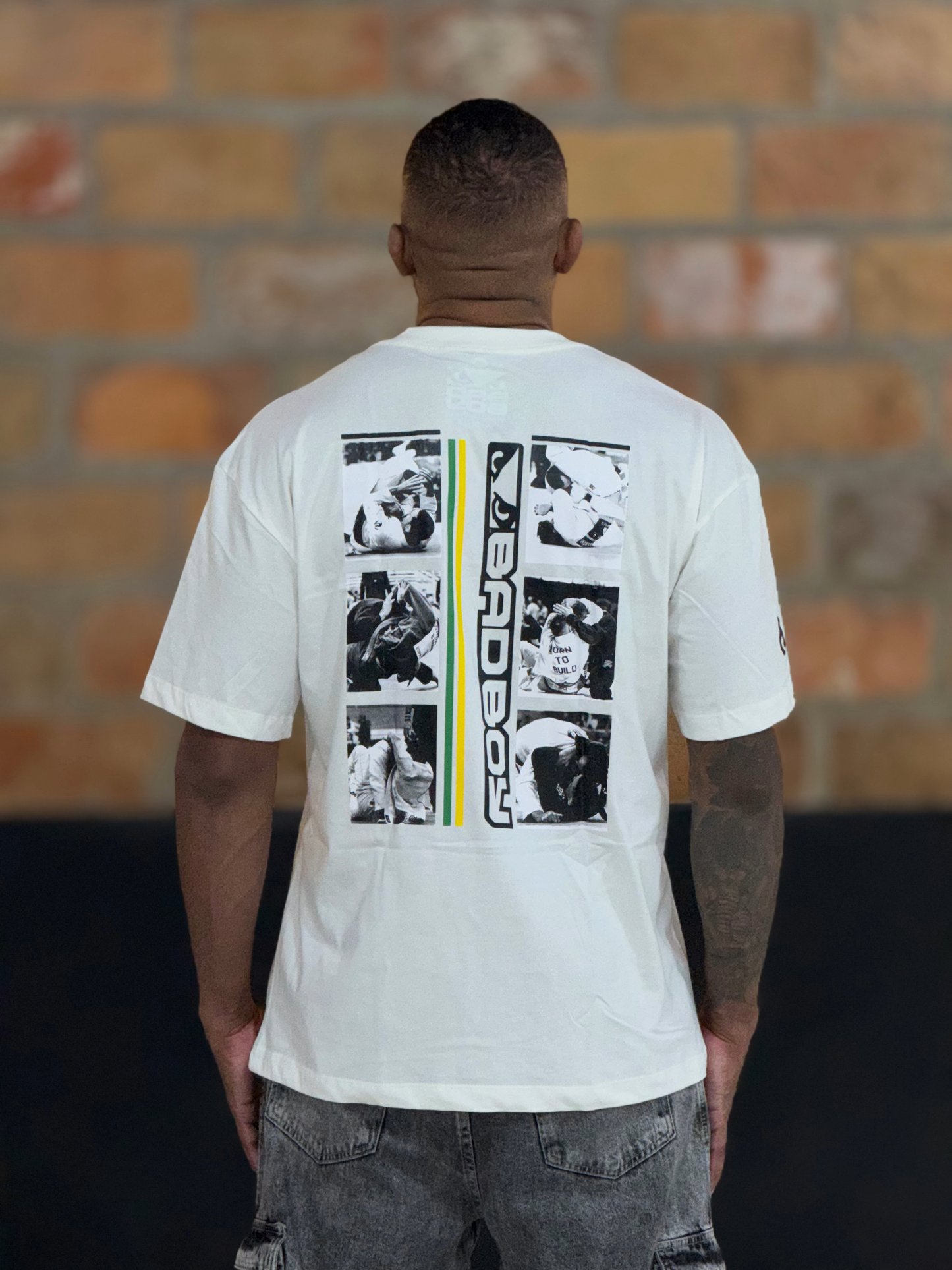 Camiseta Bad Boy Jiu Jitsu LOOP CHOKE Off White
