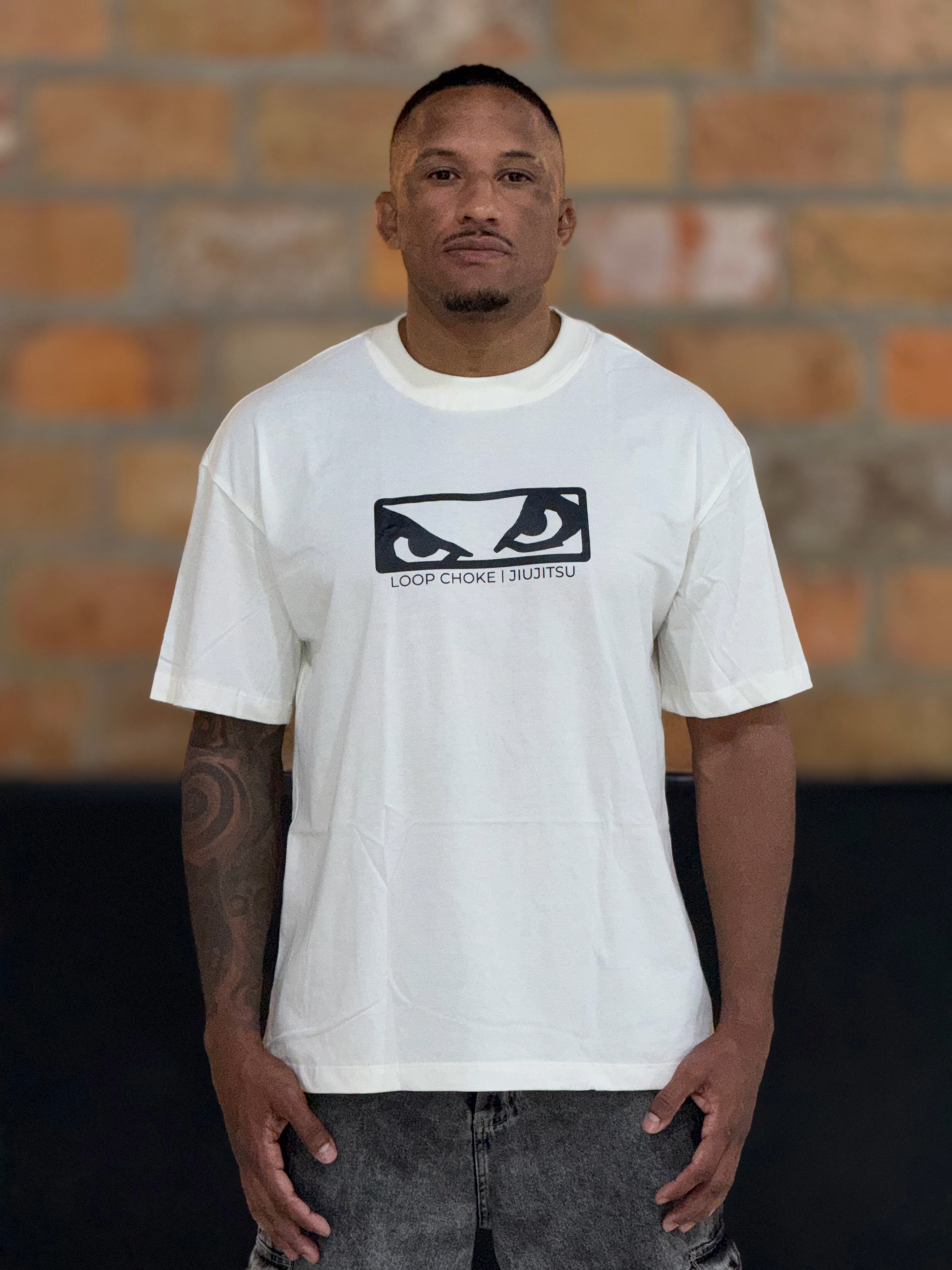 Camiseta Bad Boy Jiu Jitsu LOOP CHOKE Off White