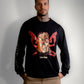 Camiseta Oversized Manga Longa Bad Boy - Half Face