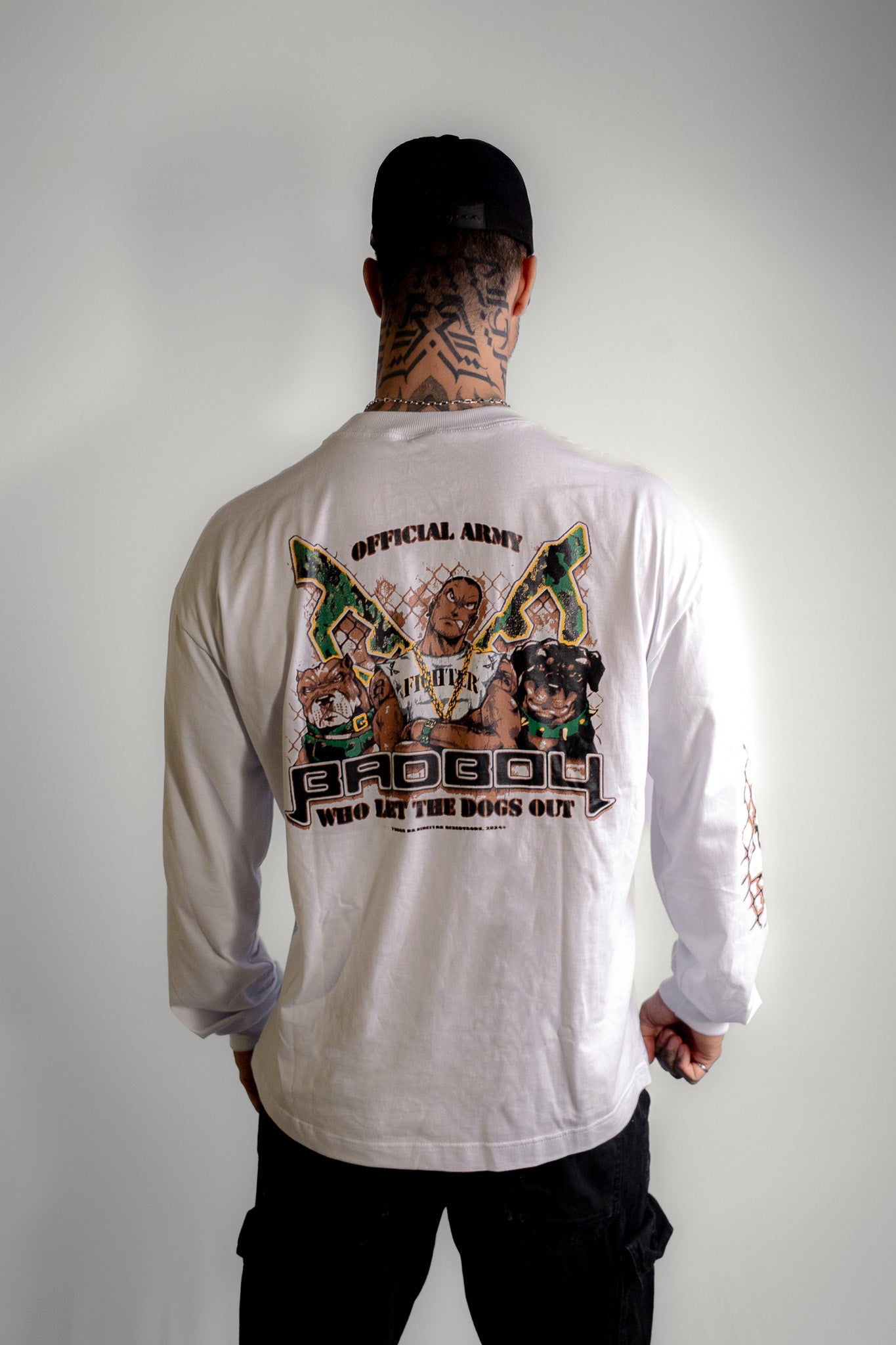 Camiseta Oversized Manga Longa Bad Boy - OFFICAL ARMY