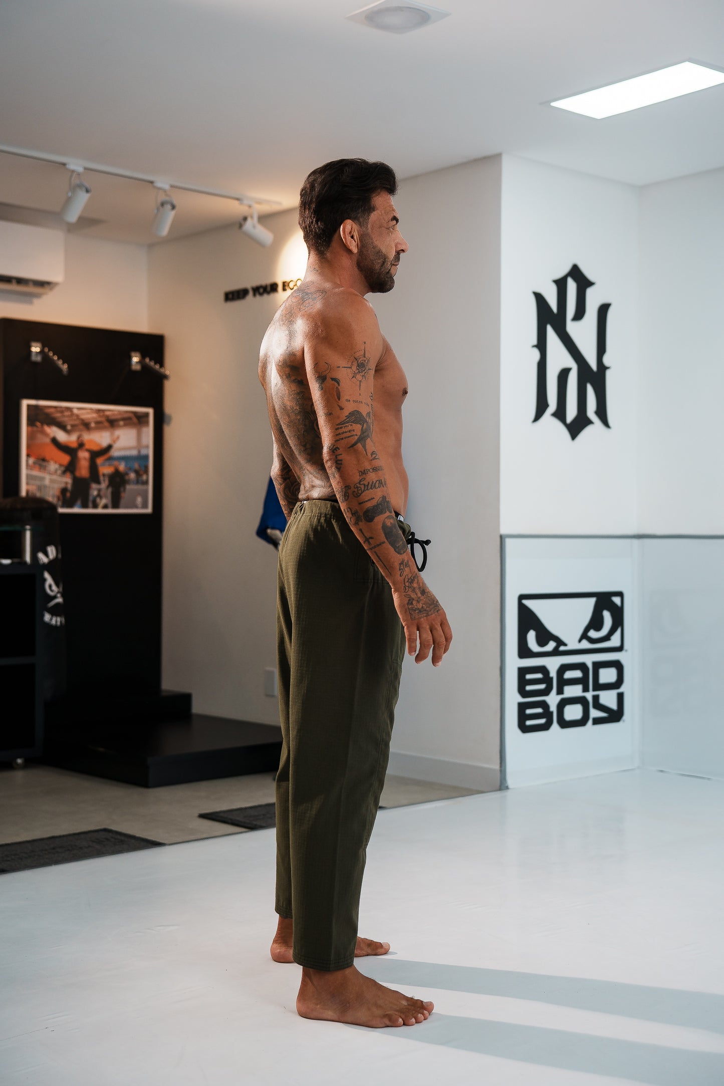 Edição Limitada Kimono Bad Boy 'El Face' Verde Militar