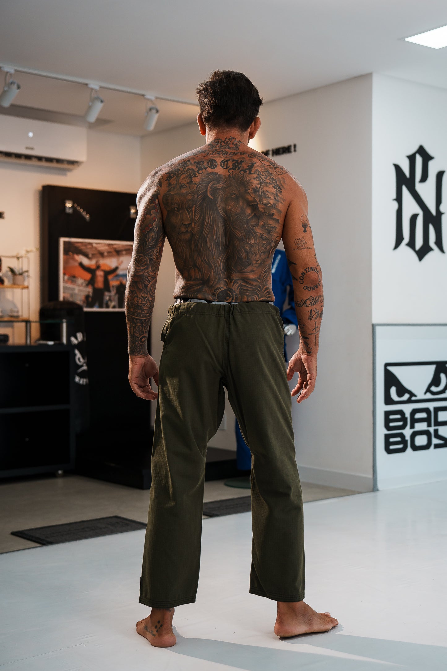 Edição Limitada Kimono Bad Boy 'El Face' Verde Militar
