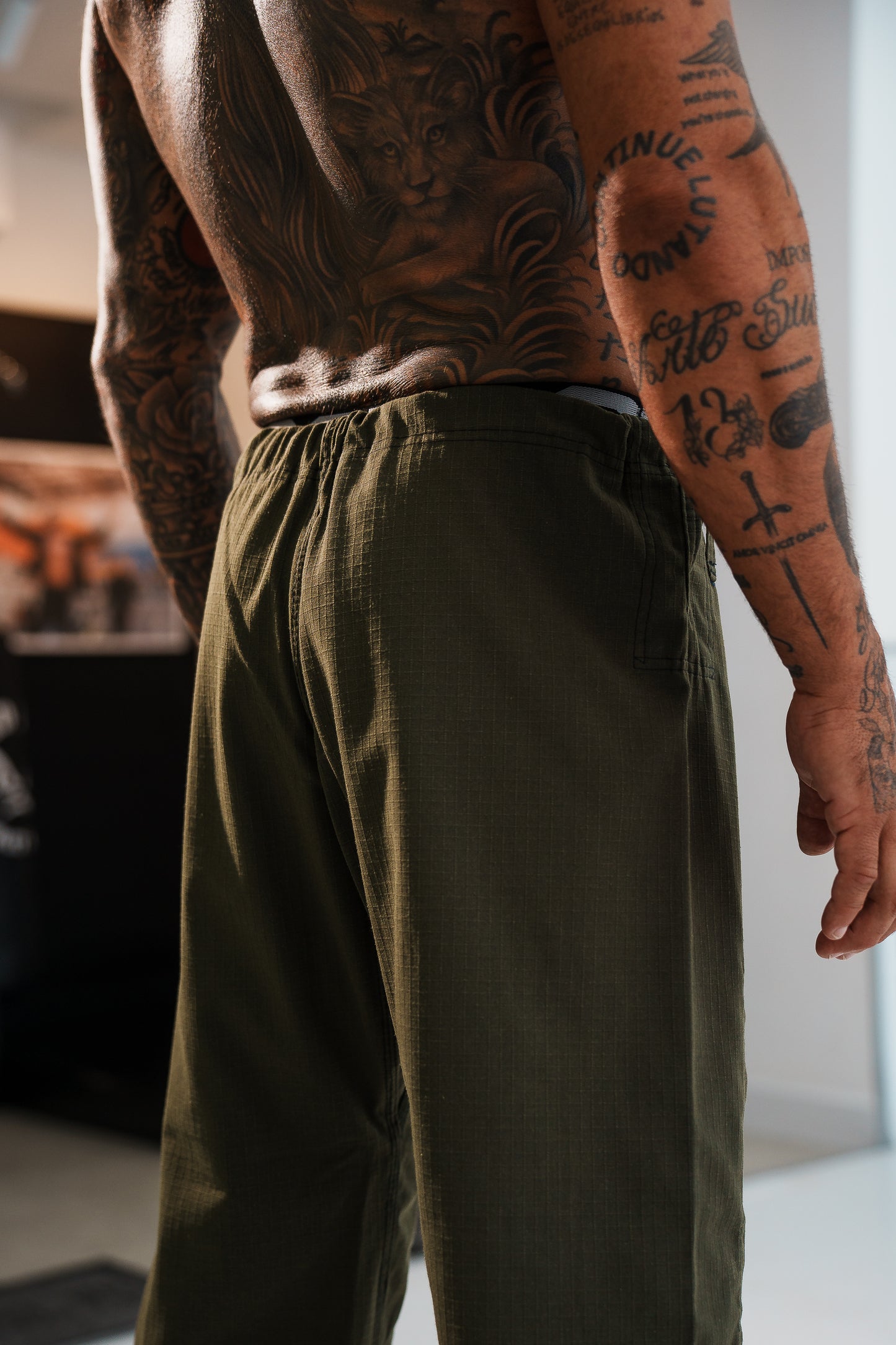 Edição Limitada Kimono Bad Boy 'El Face' Verde Militar