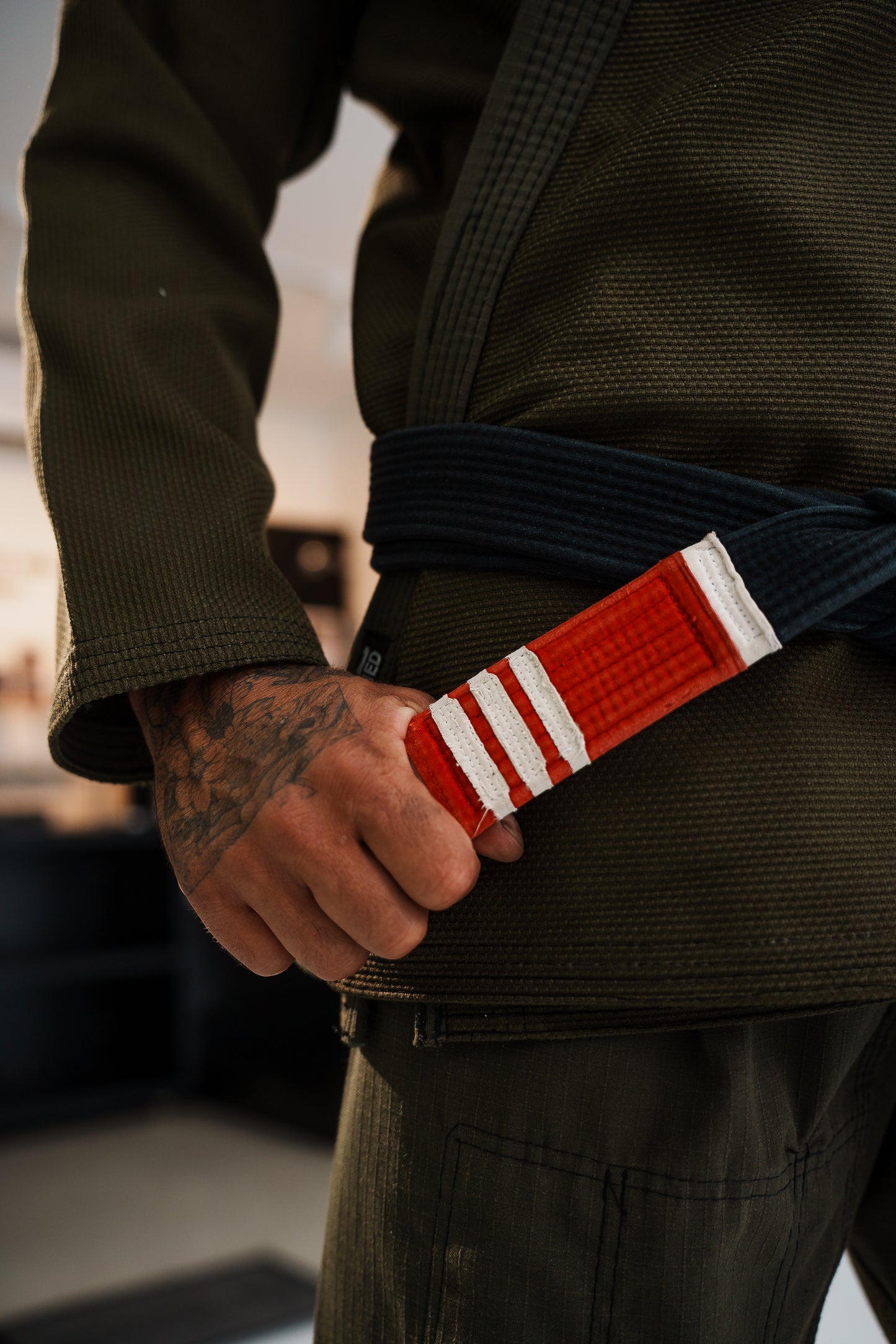 Edição Limitada Kimono Bad Boy 'El Face' Verde Militar