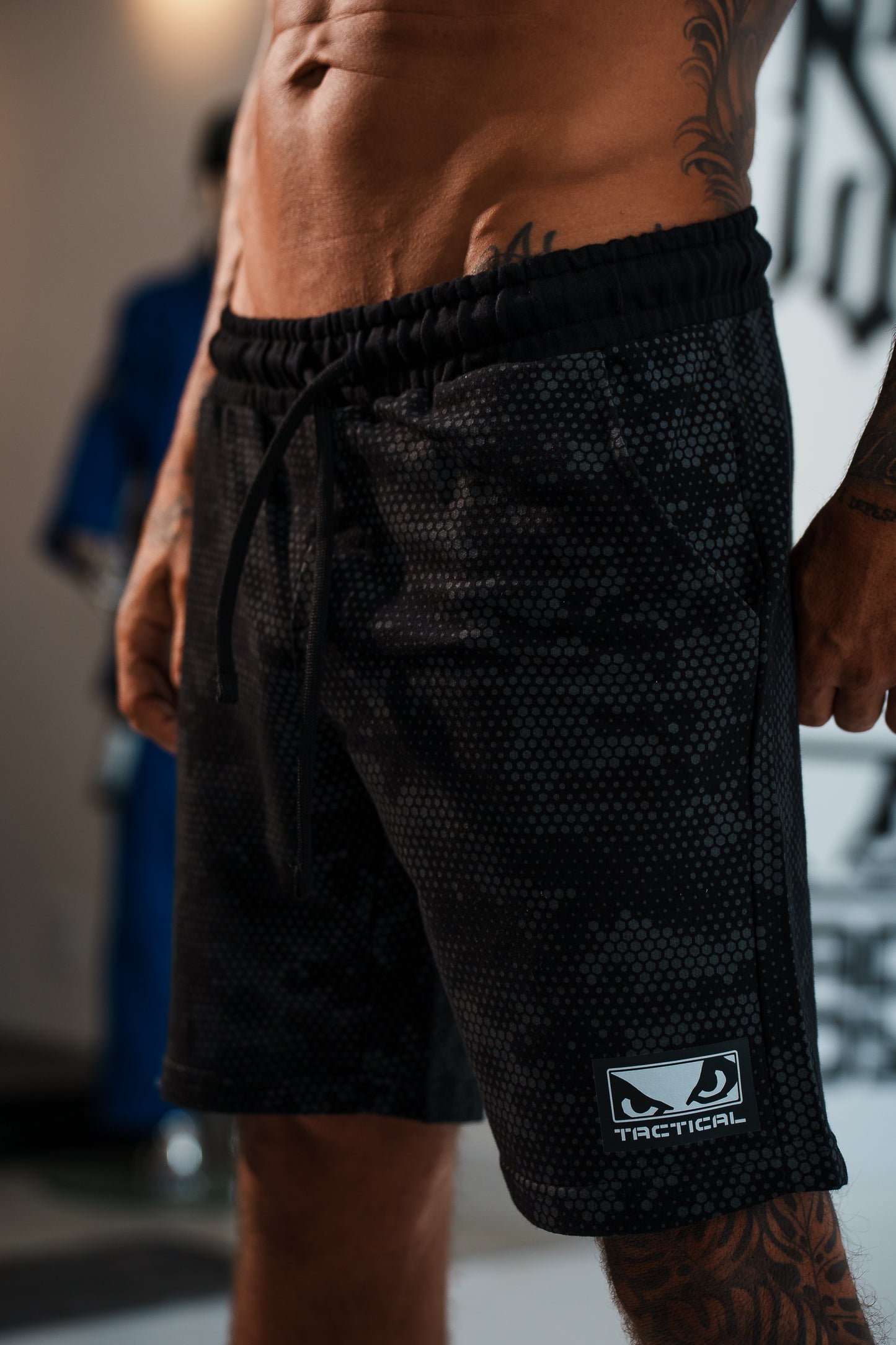 Bermuda Bad Boy Tactical Camo Cor Preto
