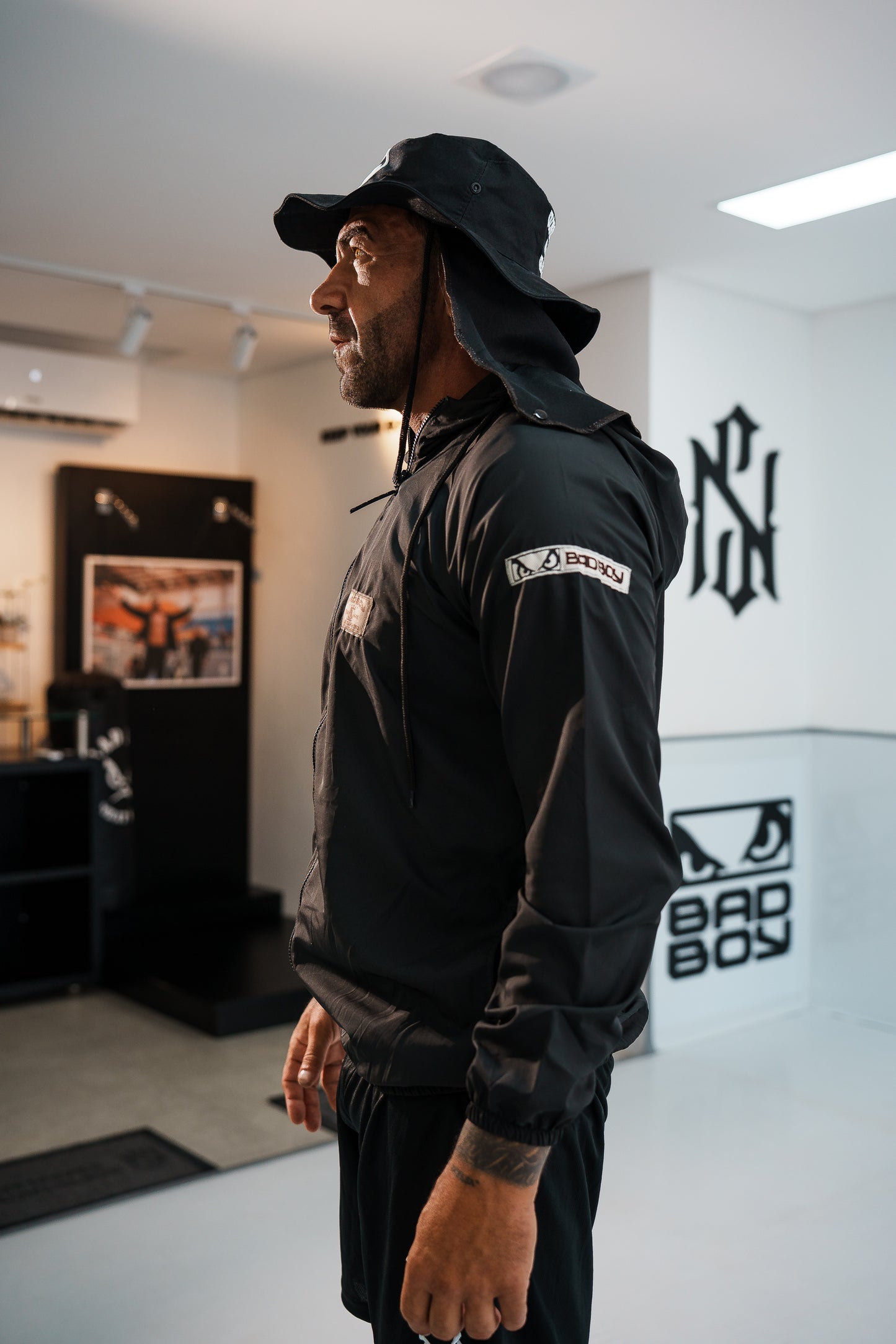 Bucket Hat Bad Boy Fight Black Shadow - Entre no modo combate