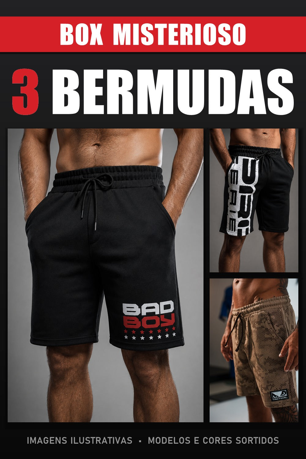 Box Misterioso Bad Boy 3 Bermudas
