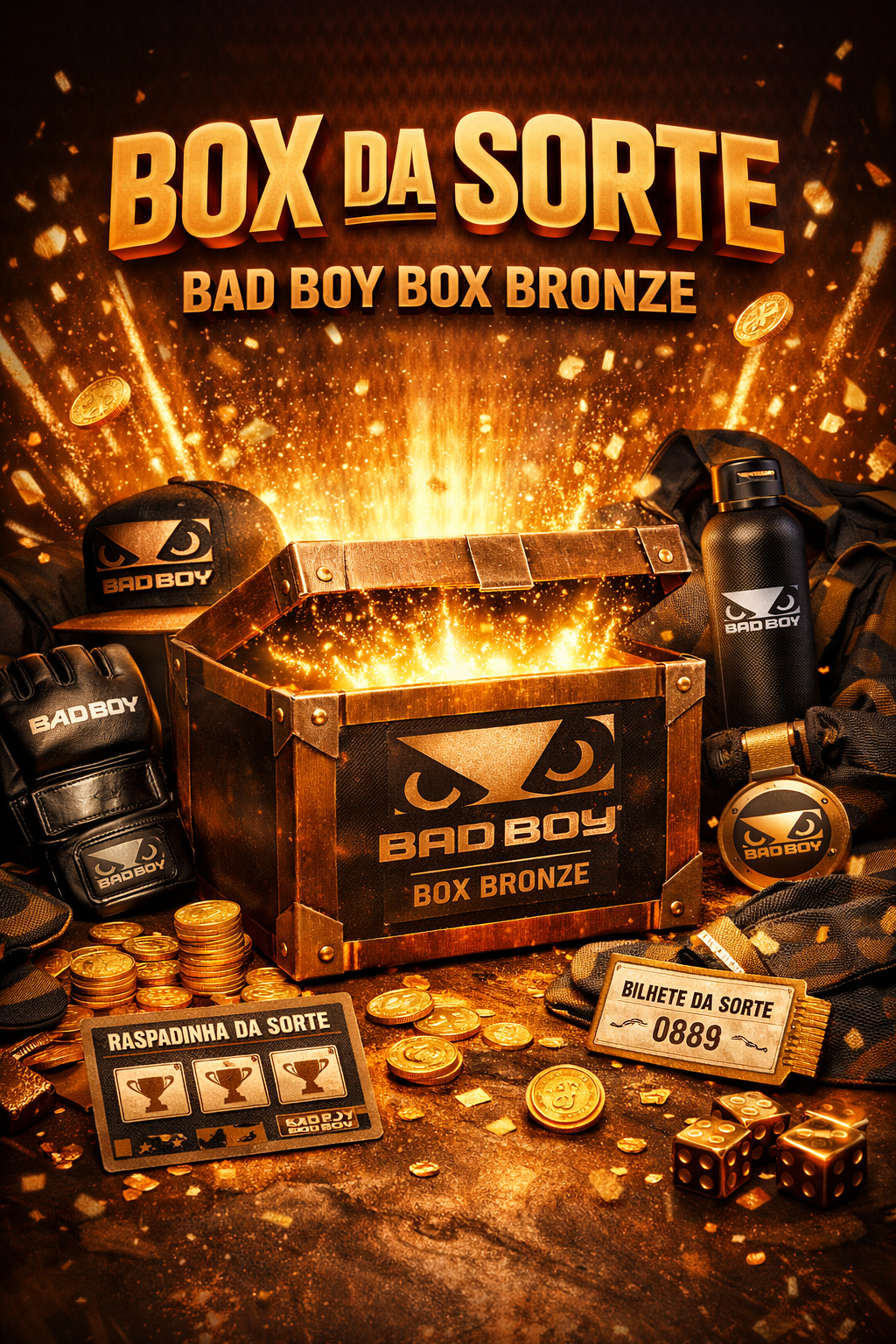 Box da Sorte Bad Boy - Box Bronze