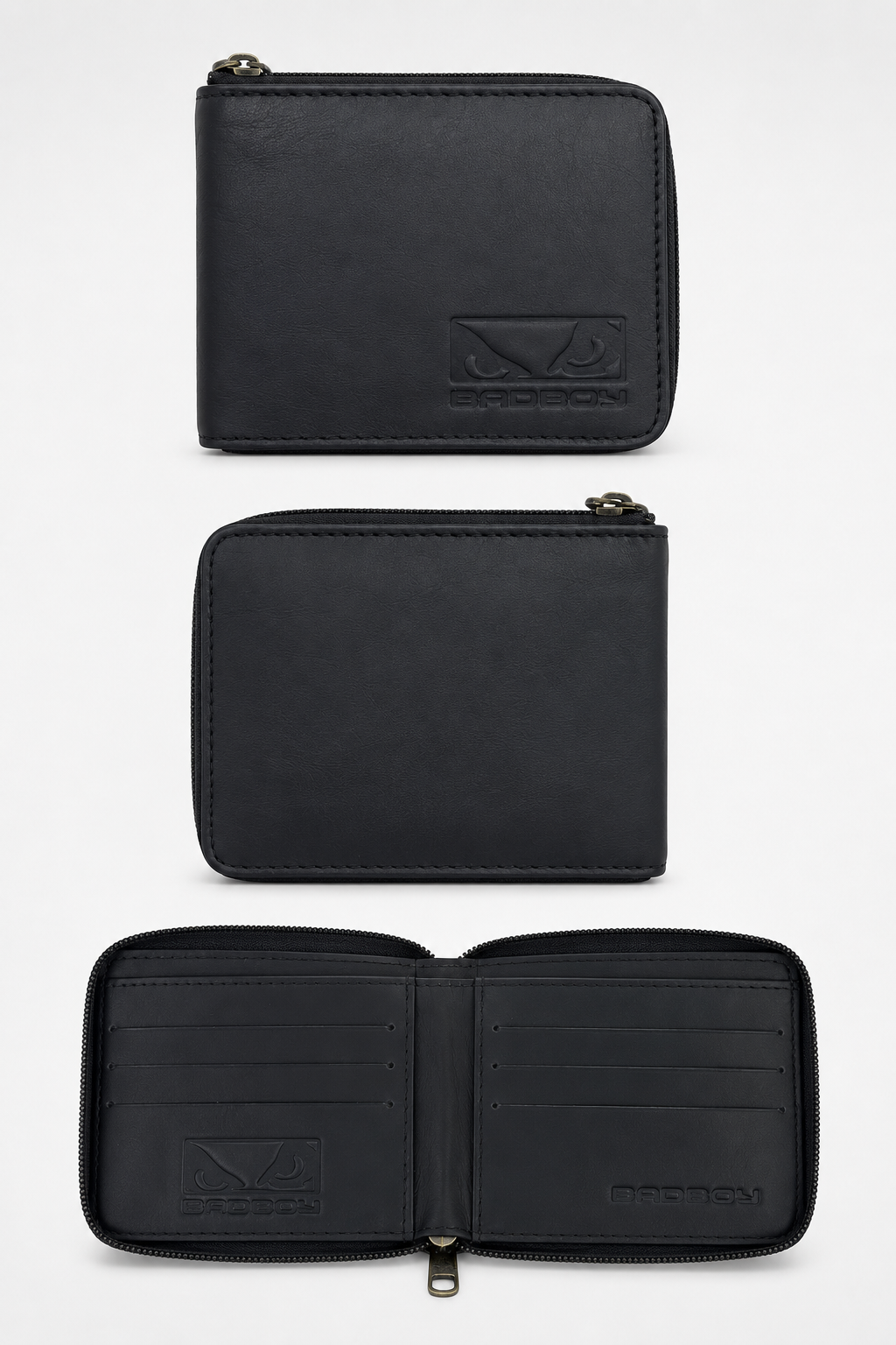 Carteira de Couro Bad Boy Essential Preto
