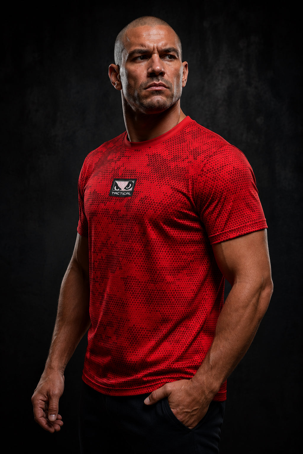 Camiseta Bad Boy Camo Cor Vermelho