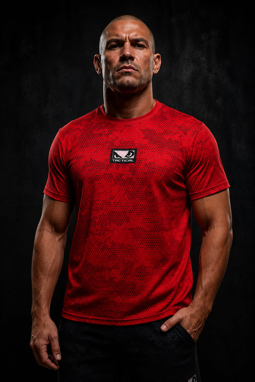 Camiseta Bad Boy Camo Cor Vermelho