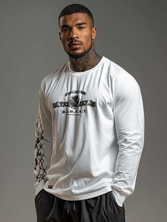 Camiseta Oversized Manga Longa Bad Boy - OFFICAL ARMY