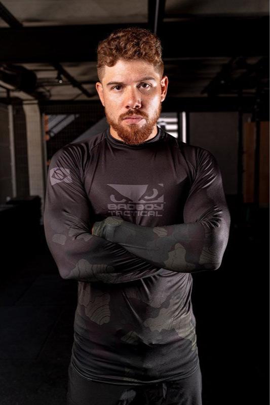 RashGuard Tactical Black Camo